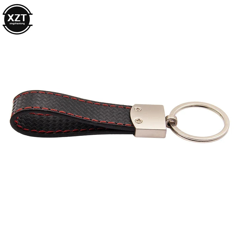 WYMECT Leather Car Keychain | Stylish Key Ring for Audi VW BMW
