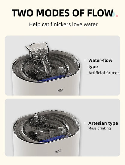 Pet Automatic Cat Water Fountain with Filters Ultra Silent USB Electric Water Pump Pet Drinking Water Dispenser for Cats Dogs