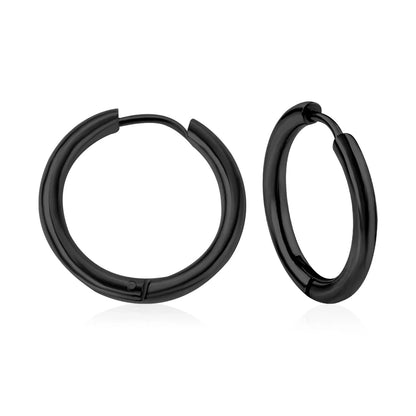 LUXUSTEEL U-Shaped and Geometric Hoop Earrings | Anti-Allergy Stainless Steel Earrings for Women and Men