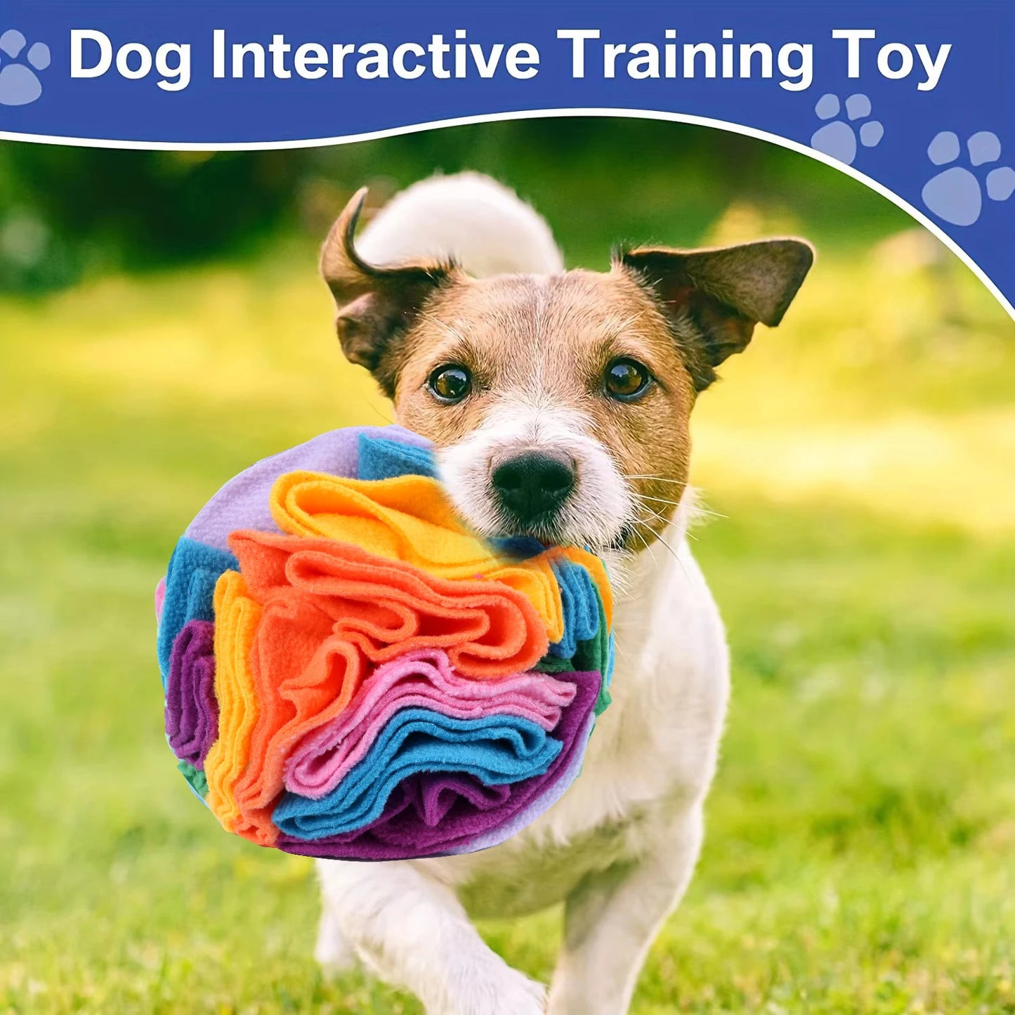 Interactive Dog Toys Snuffle Ball for Dogs Encourage Natural Foraging Skills, Snuffle Ball Dog Puzzle Toys Treat Ball for Large