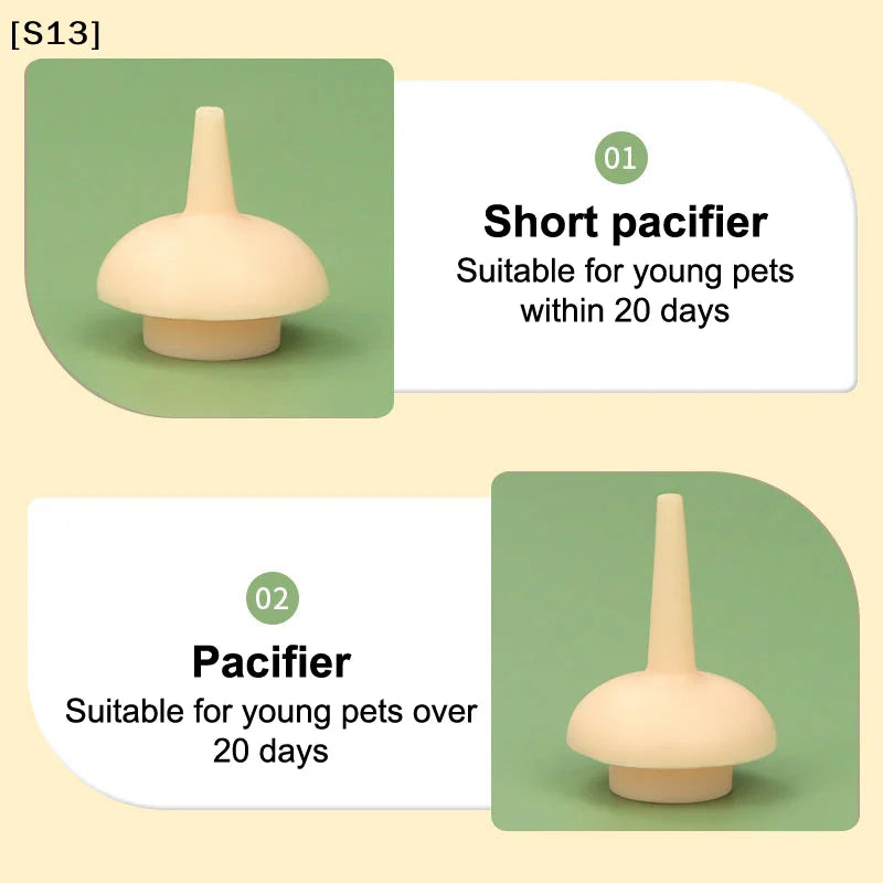 Pet Kitten Feeding Bottle Nipple Feeder Can Squeeze Liquid Milk Nursing Bottle For Newborn Dogs Puppies Rabbits Hamster Cat[Q]Q@