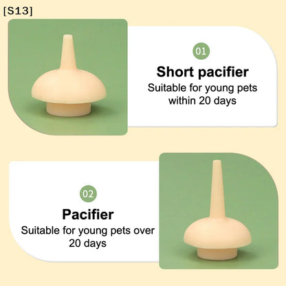 Pet Kitten Feeding Bottle Nipple Feeder Can Squeeze Liquid Milk Nursing Bottle For Newborn Dogs Puppies Rabbits Hamster Cat[Q]Q@