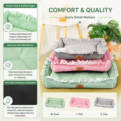 Pet Bed Sofa Summer for Small Medium Dogs Cats Fashion Design Washable Soft Dog Mats for Indoor Outdoor Pet Sleeping Supplies