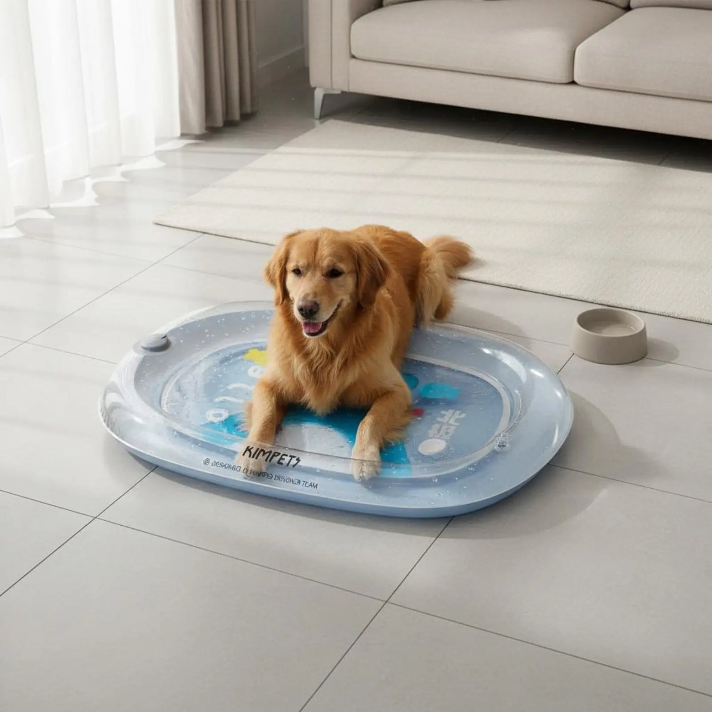 Pet Water Bed Scratch Resistant Inflatable Cooling Pad Water Cooling Pad Thick PVC Pet Play Mat Foldable for Summer