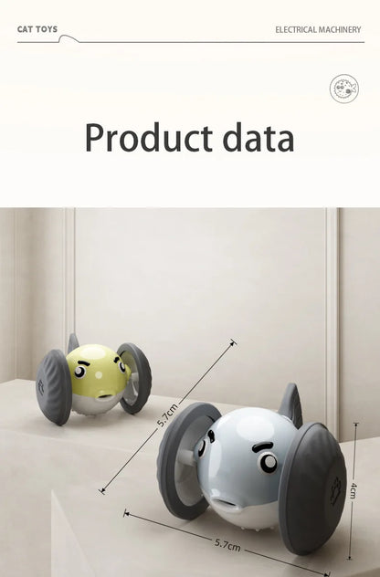 New pet self entertainment toy car, cat teasing tool, electric flying fish, intelligent running car, cat toy