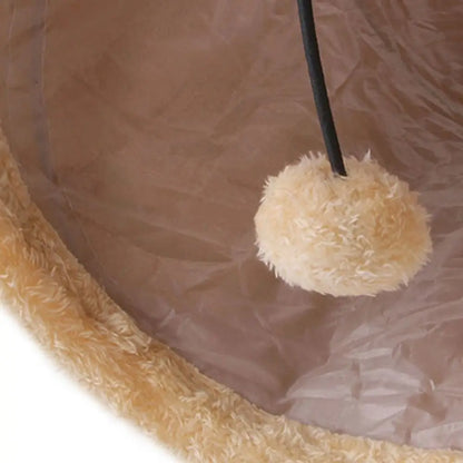 Collapsible Suede Fabric Puppy Kitten Rabbit Pet House Tunnel Holes Channel Tunnel Tube Cat Tunnel Pet Supplies Cat