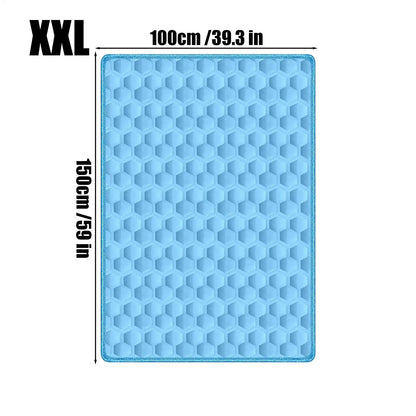 Pet Cooling Mat Chew-Resistant Cushion Pet Cats Bed Cooling Mat for Small Medium Large Breeds Animals Resting Camping Travel
