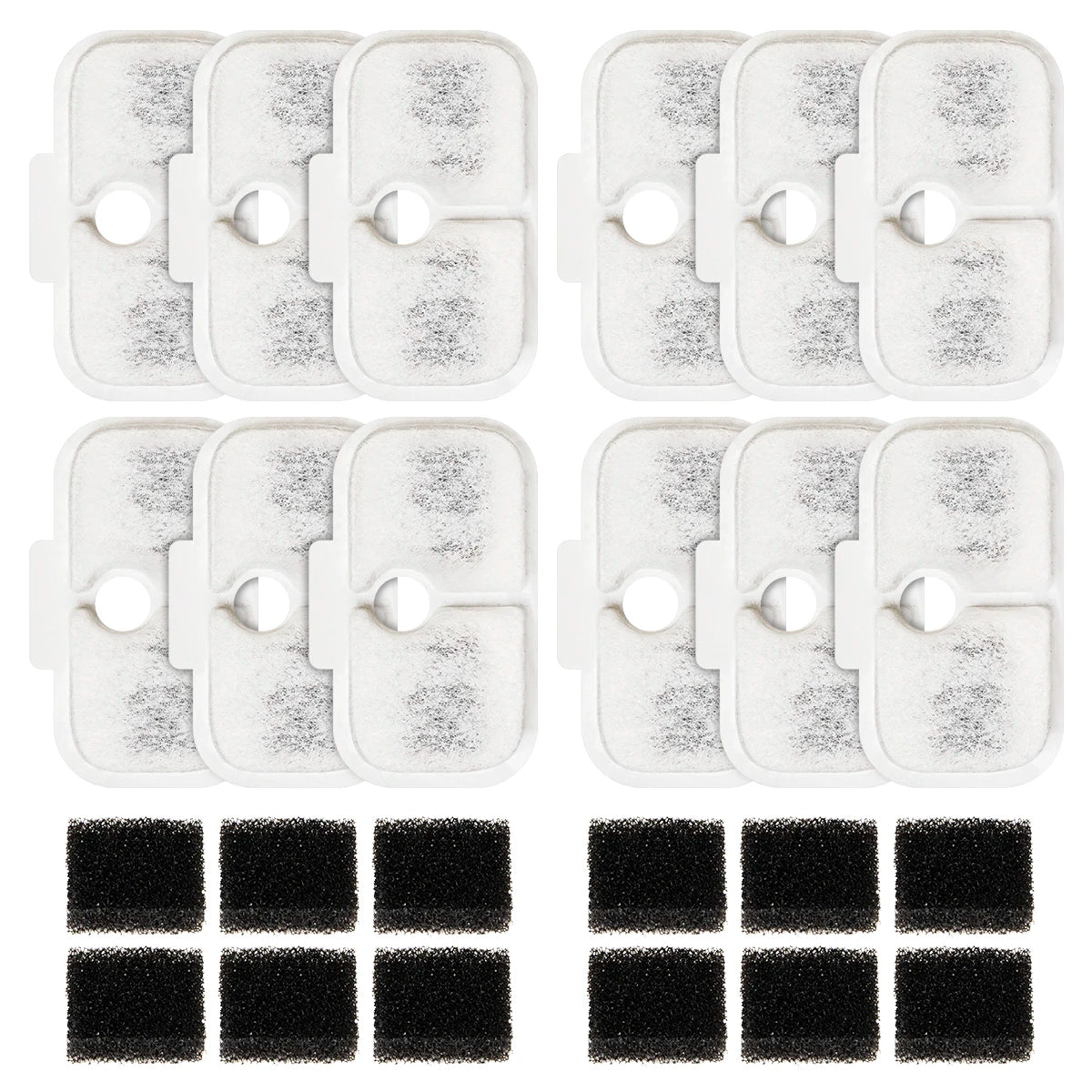 12 Piece PETLIBRO Dockstream Replacement Filter PLWF115 PLWF105 PLWF005 Cat Water Dispenser, Pet Water Dispenser 6-Month Set
