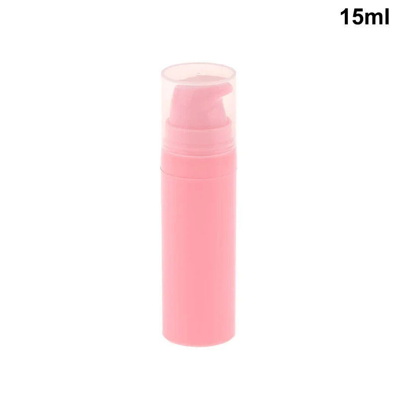 Refillable Airless Pump Bottles for Travel | Vacuum Lotion Containers 5ml 10ml 15ml