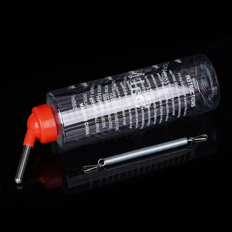500Ml Rabbit Water Dispenser Hanging Water Bottle Ball Bearing Water Bottle Dispenser Hamster Feeder Hanging On The Pet Cage