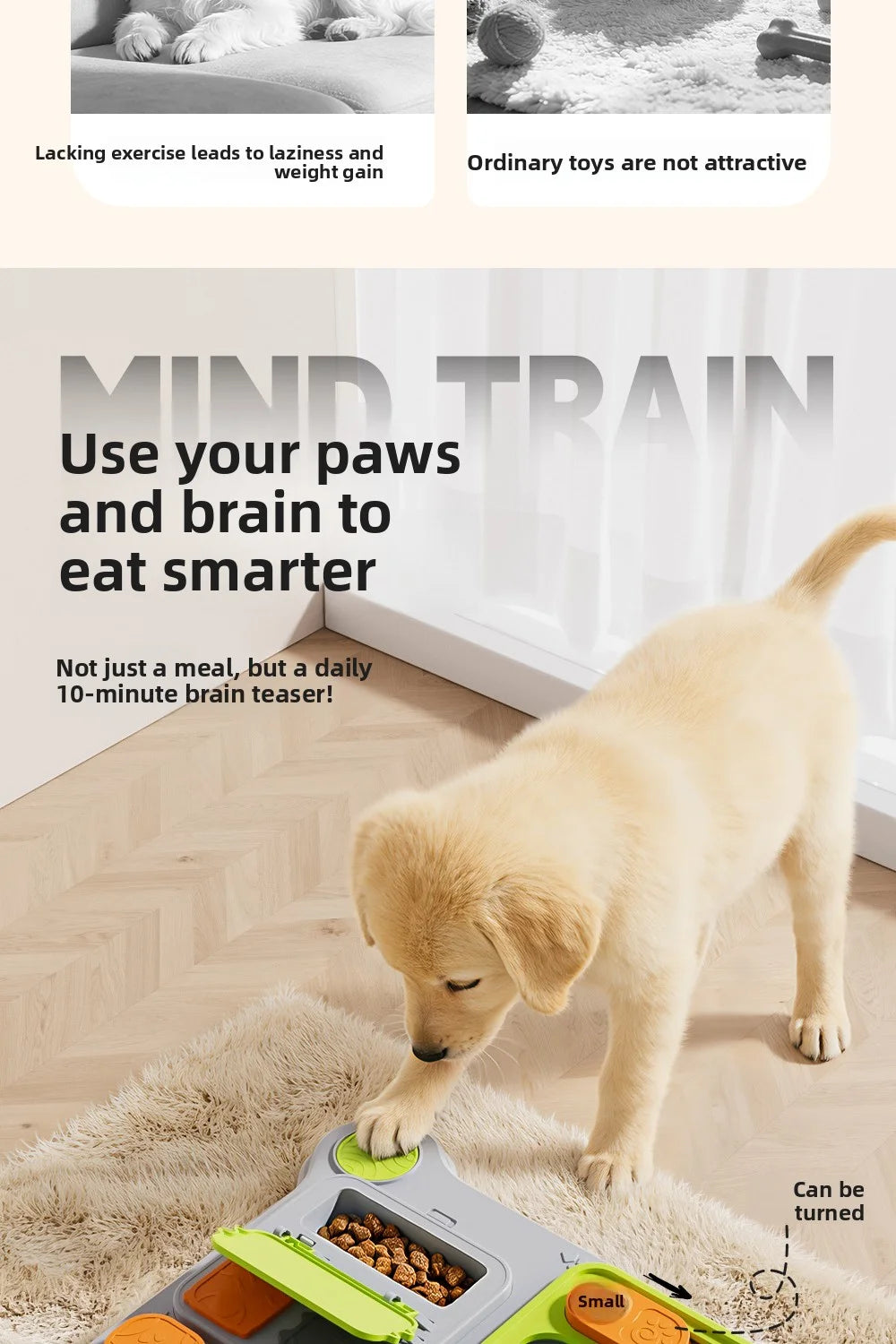 Pet Puzzle Feeder Toy: Interactive Treat Dispenser Designed for IQ Training, Perfect for Small to Medium Dogs, New Arrival.