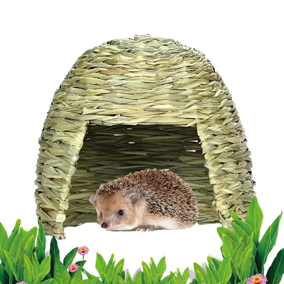 Hamster Grass Cave House For Small Animal Hideouts House Play Cave Habitat Decors For Ferrets Cage Pet Supply