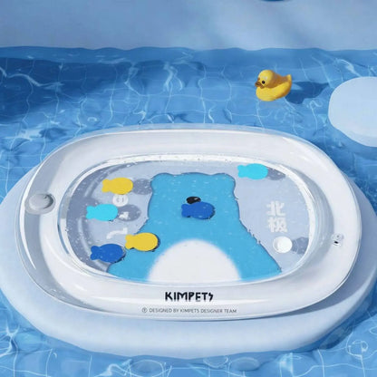 Pet Water Bed Scratch Resistant Inflatable Cooling Pad Water Cooling Pad Thick PVC Pet Play Mat Foldable for Summer