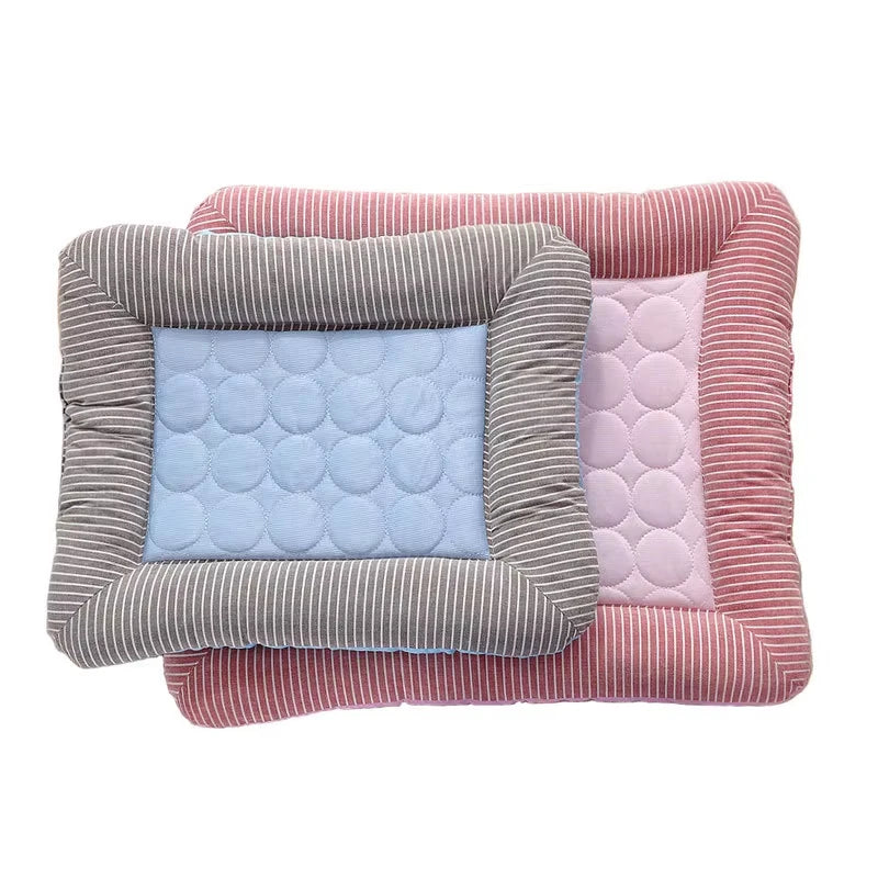 Cooling Pet Bed For Dogs Cats Ice Silk Material Cool Mat Soft Pet Blanket for Summer Sleeping Breathable Cat Sofa Supplies