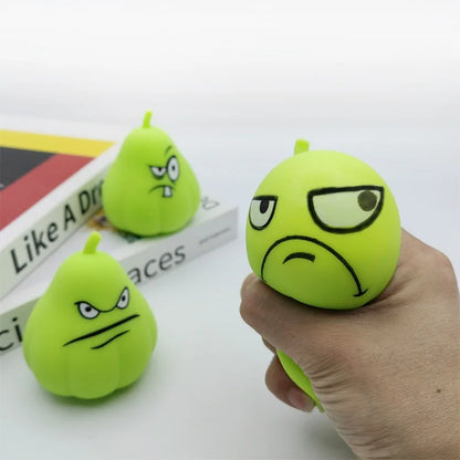 Melon Squeeze Toy | Stress Relief Pinching Ball That Plays Music