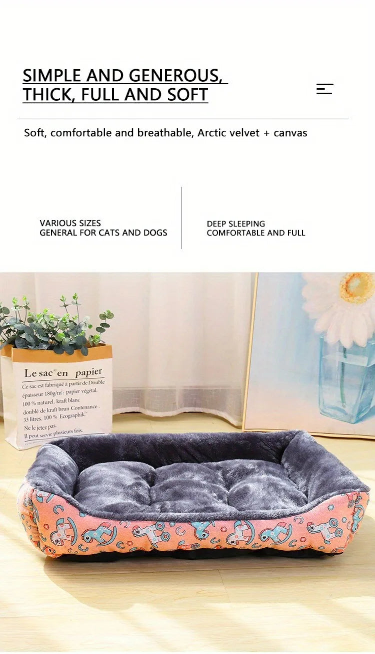 Pet Dog Bed Sofa Mats Winter Pet Products Coussin Chien Accessories Dogs Basket Supplies For Large Medium Small House Cat Bed