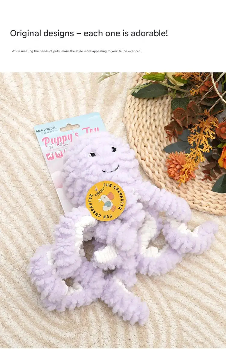 Plush Squeaky Dog Toys for Boredom, Chew Resistant Interactive Puppy Chew Toys for Medium Large Dogs
