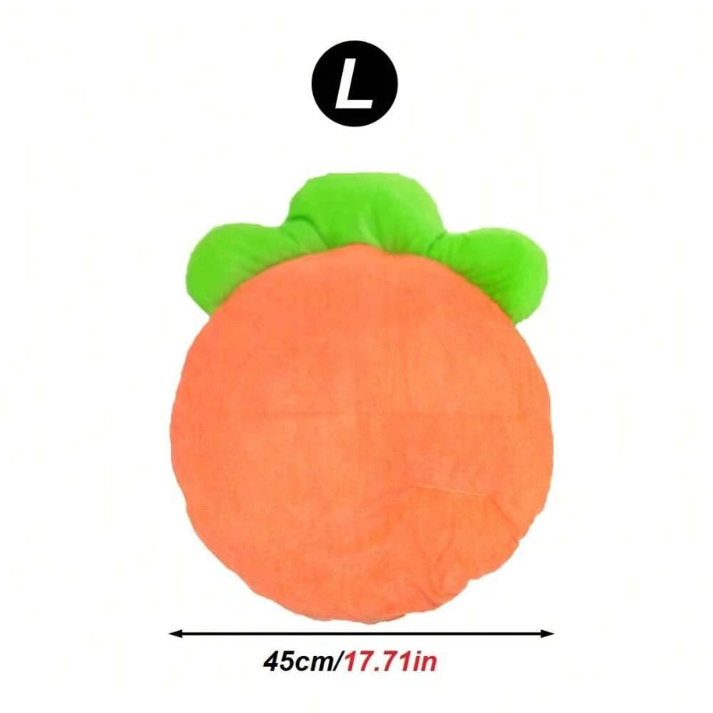 1PC Warm Carrot Shaped Rabbit Mat Soft Breathable Cute Sofa Mat for Pet Small Animal Hamster Rabbit Puppy Kitty Sleeping Bed Mat