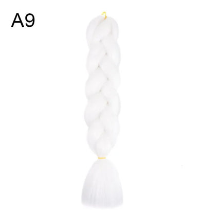 24-Inch Yaki Braids Ombre Jumbo Braiding Hair | Green Synthetic Hair Extensions for DIY Styles