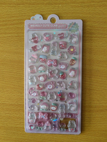3D Food Stamping Seal Sticker | Japanese Anime Decorative Craft Stickers for Kids