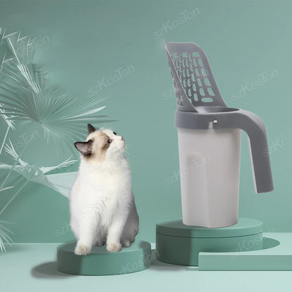 Cat Litter Shovel with Refill Bag For Pet Filter Clean Toilet Garbage Picker Cat Supply Cat Litter Scoop Box Self Cleaning Tools