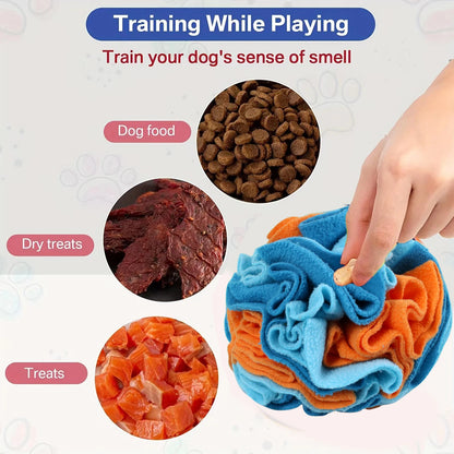 Interactive Dog Toys Snuffle Ball for Dogs Encourage Natural Foraging Skills, Snuffle Ball Dog Puzzle Toys Treat Ball for Large