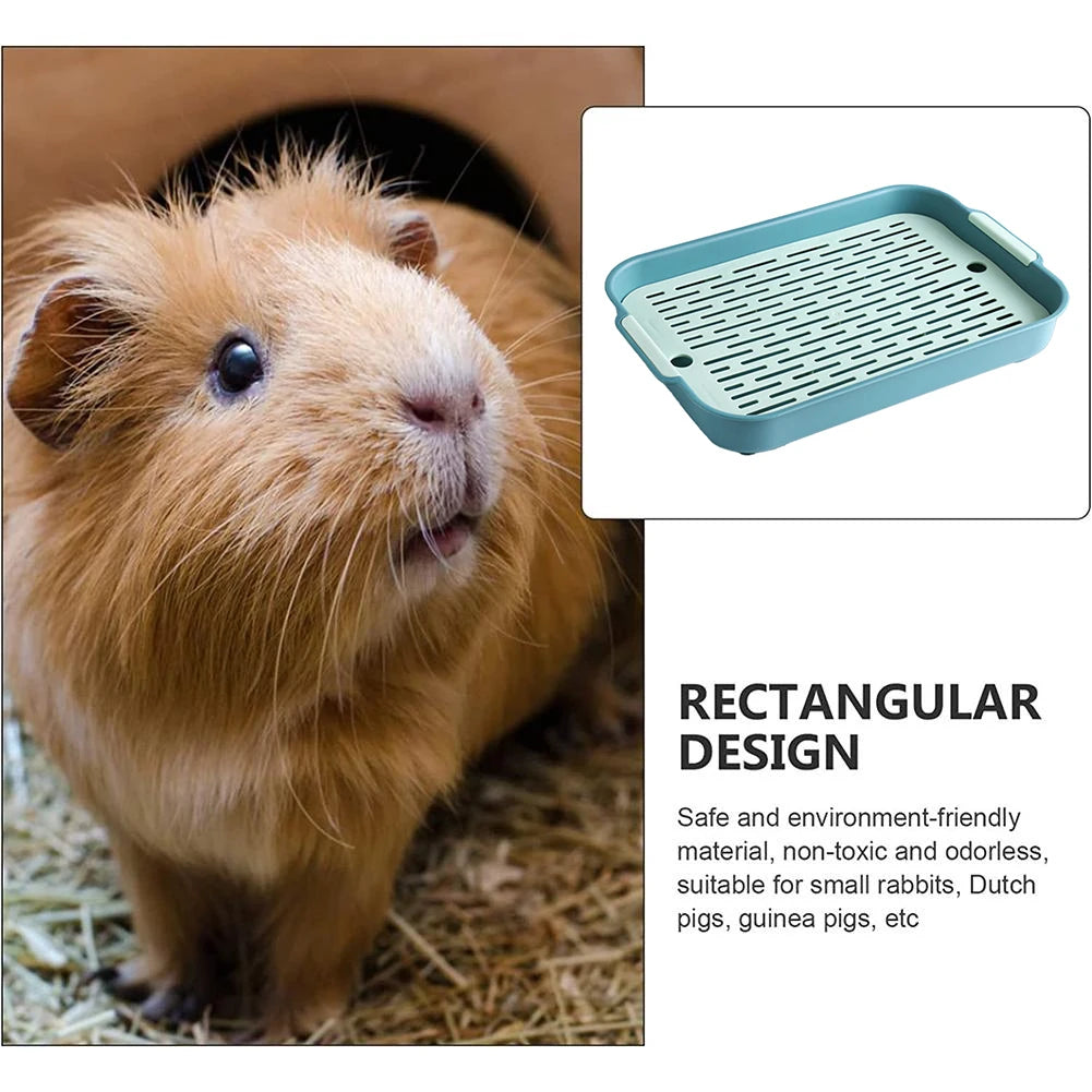1pc Rabbit Litter Tray Boxes Small Pets Toilet Tray Bunnies Corner Toilets Box For Ferret Hamster Dragon Cats Guinea Pig Dutch