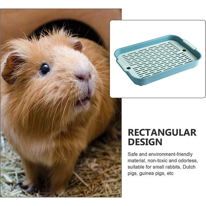 1pc Rabbit Litter Tray Boxes Small Pets Toilet Tray Bunnies Corner Toilets Box For Ferret Hamster Dragon Cats Guinea Pig Dutch