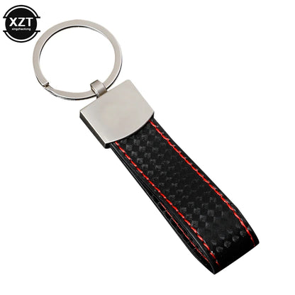 WYMECT Leather Car Keychain | Stylish Key Ring for Audi VW BMW