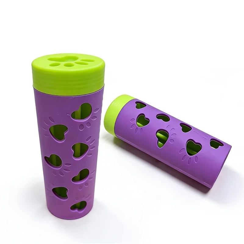 Interactive Dog Bite Resistant Pet Leaking Food Dog Paw Pattern Plastic Slow Feeder Teeth Grinding Puppy Puzzle Pet Training