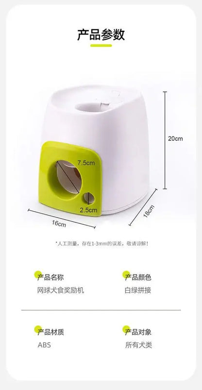 Pet Tennis Tee Machine Dog Supplies Outdoor Interactive Training Automatic Leak Food Launcher Toy