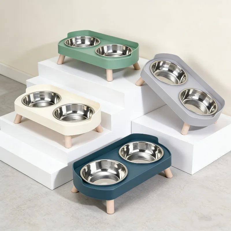 1 PCS Elevated Pet Bowl Set Featuring a Combination of Cat and Small Dog Food Bowls Water Bowls Protect Neck Prevent Vomiting