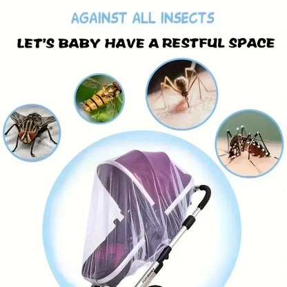 Baby Stroller Mosquito Net with Full Coverage | Sunshade and Windshield Mesh