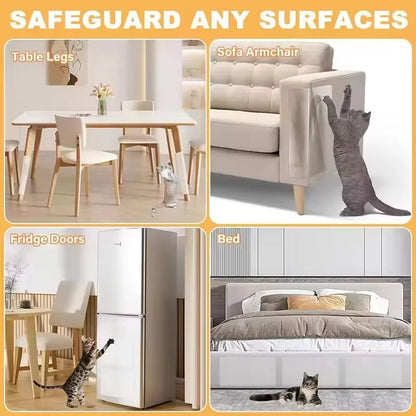 Furniture Scratch Resistant Table Mat Anti Cat Scratch Sofa Sticker PVC Transparent Anti Dog Bite Protective Pad