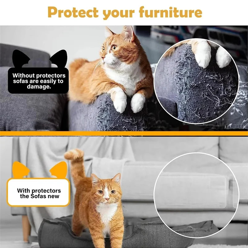 Furniture Scratch Resistant Table Mat Anti Cat Scratch Sofa Sticker PVC Transparent Anti Dog Bite Protective Pad