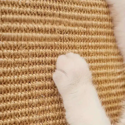 1pc Durable Hemp Rope Cat and Rabbit Scratching Board - No Mess Sofa Safety Design,Magic Invisible Adhesive,Multi-layer Exercise