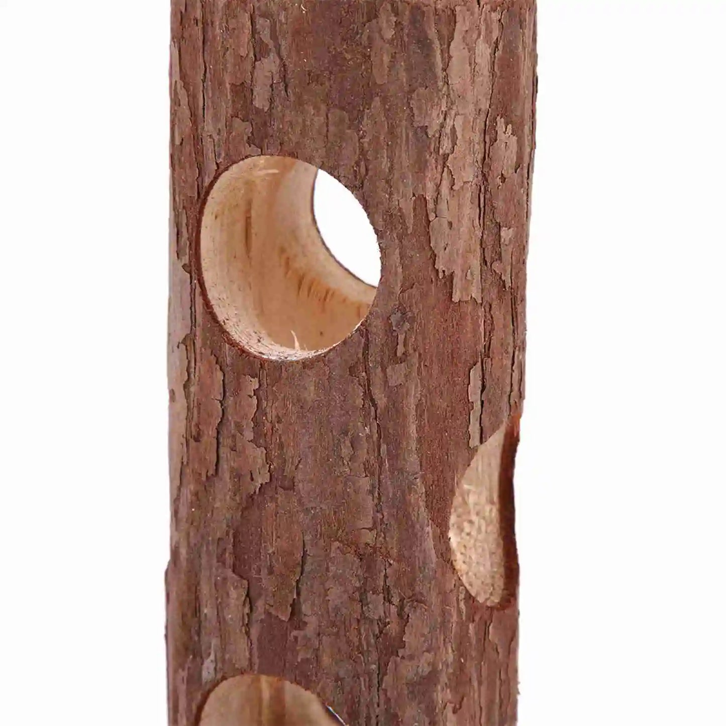 Wooden Hamster Tunnel Versatile Animal Exercise Tube Chew Toy for Rabbit Ferret Hamster Guinea Pig