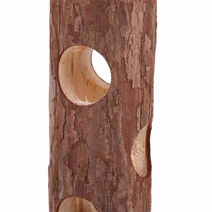 Wooden Hamster Tunnel Versatile Animal Exercise Tube Chew Toy for Rabbit Ferret Hamster Guinea Pig
