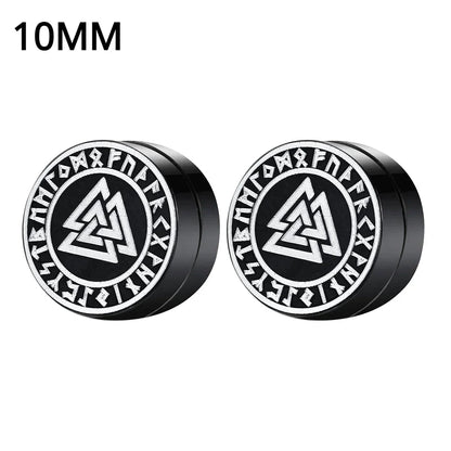 Crystal Magnetic Clip Earrings for Men and Women | Non Piercing Round Zircon Studs