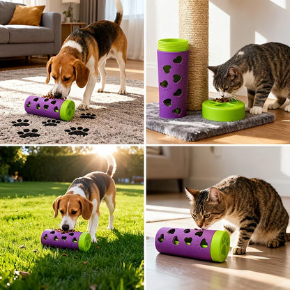 Interactive Dog Bite Resistant Pet Leaking Food Dog Paw Pattern Plastic Slow Feeder Teeth Grinding Puppy Puzzle Pet Training