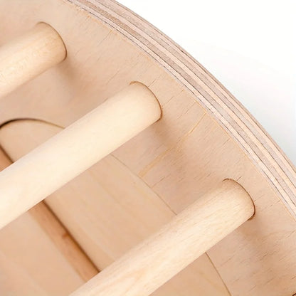 1 Piece of Accessory with Random Color and Style, Wooden Rabbit Hay Feeder, Cross-Border Pet Supplies, Cylindrical Vertical Feeder with Lid, Hay Storage Rack