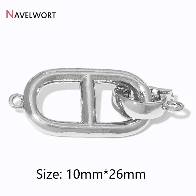 2/4/6Pcs Gold Color Round Jewelry Clasps | Locks For Bracelet Necklace Making Supplies
