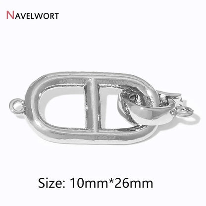 2/4/6Pcs Gold Color Round Jewelry Clasps | Locks For Bracelet Necklace Making Supplies