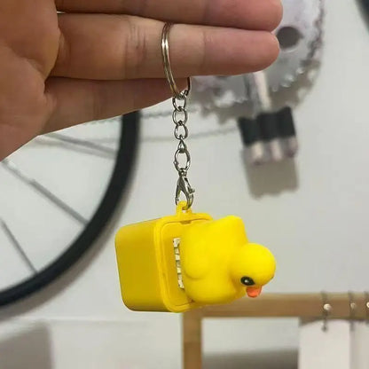 Frog Croaking Clicker Keychain | Rechargeable Fidget Toy with LED Lights