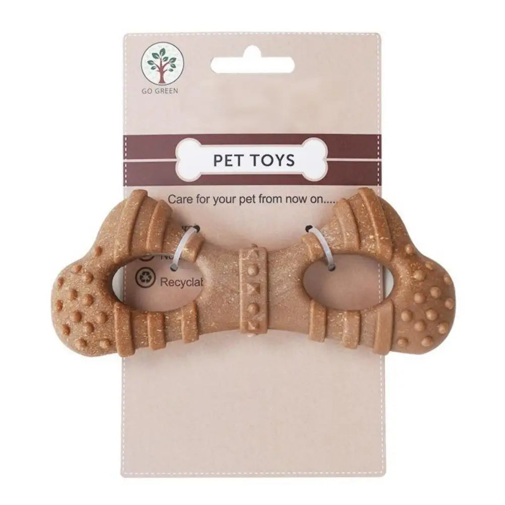 Dog Toy, Bone-Like Teething Stick, Durable, Tooth-Cleaning, Self-Entertaining and Boring, Small Dog-Shaped Pet Toy