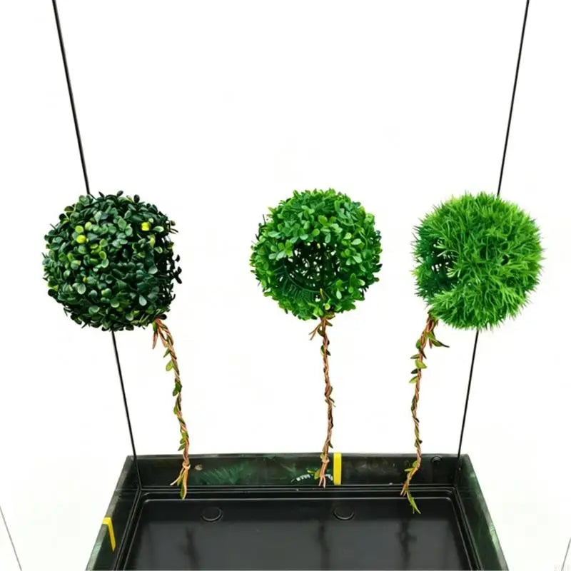 Realistic Artificial Grass Ball With Shelter Cave For Reptiles Terrarium Decoration And Bird Nest Habitat Tanks Landsacpe KXRE