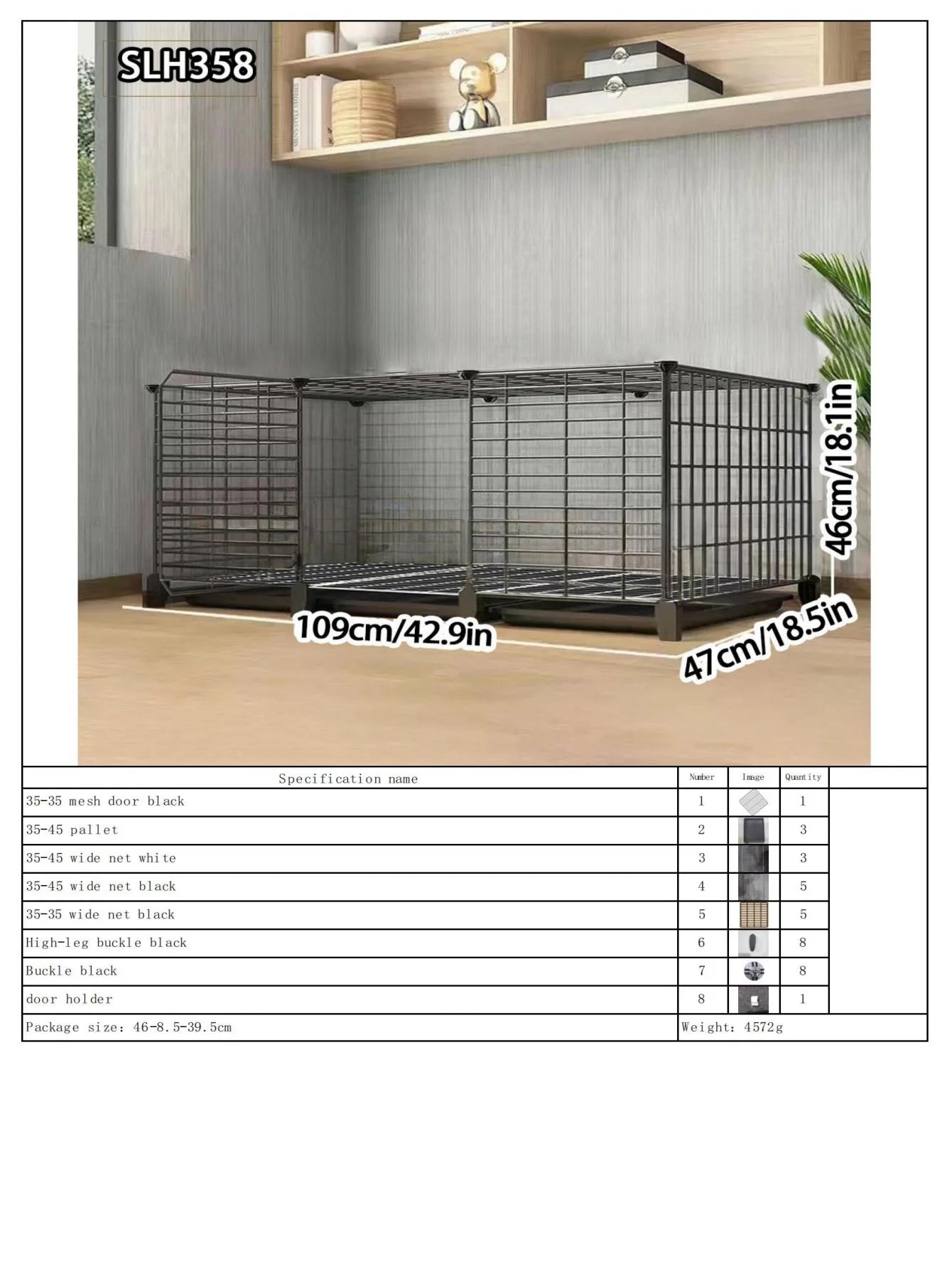 Large Indoor Rabbit Cage with Automatic Cleaning Toilet for Domestic Rabbits, Guinea Pigs, and Other Pets