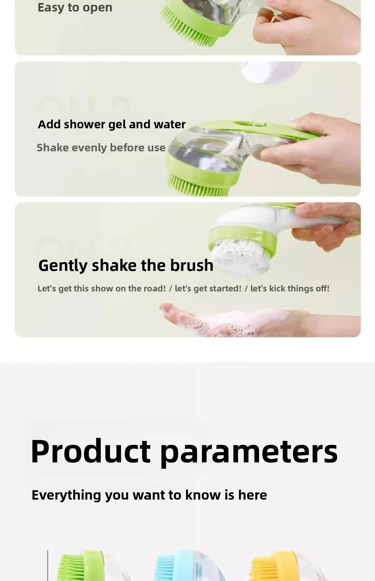 Pet dog bath brush, cat bath brush, bathing massage brush, magical pet bathing and massage scrub brush
