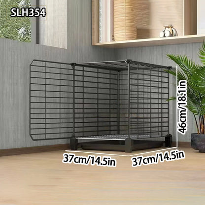 Large Indoor Rabbit Cage with Automatic Cleaning Toilet for Domestic Rabbits, Guinea Pigs, and Other Pets