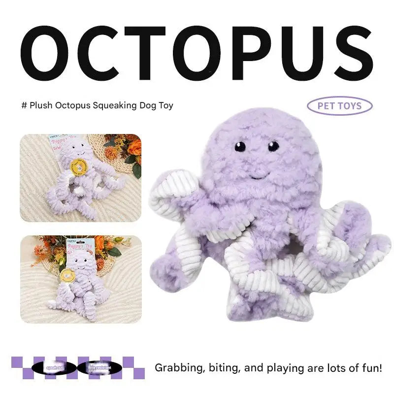 Plush Squeaky Dog Toys for Boredom, Chew Resistant Interactive Puppy Chew Toys for Medium Large Dogs